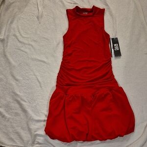 Madden NYC Red Sleeveless Mini Dress